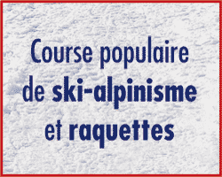 Course populaire de ski-alpinisme et raquettes